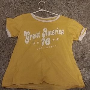Great america park yellow tee